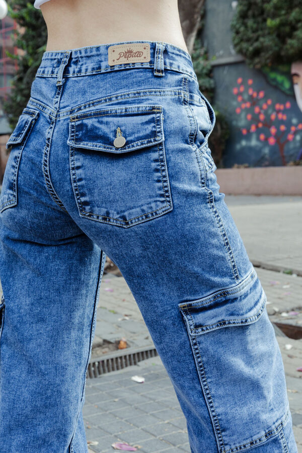 Jeans Cargo Brooklyn Azul - Imagen 4